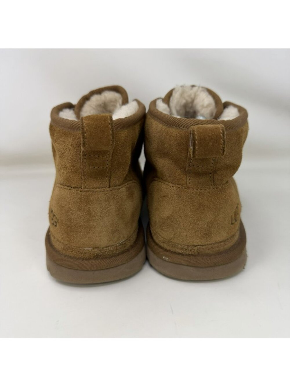 UGG Neumel Lined Suede Leather Boots Brown Women’s Size 9 - Picture 4 of 7
